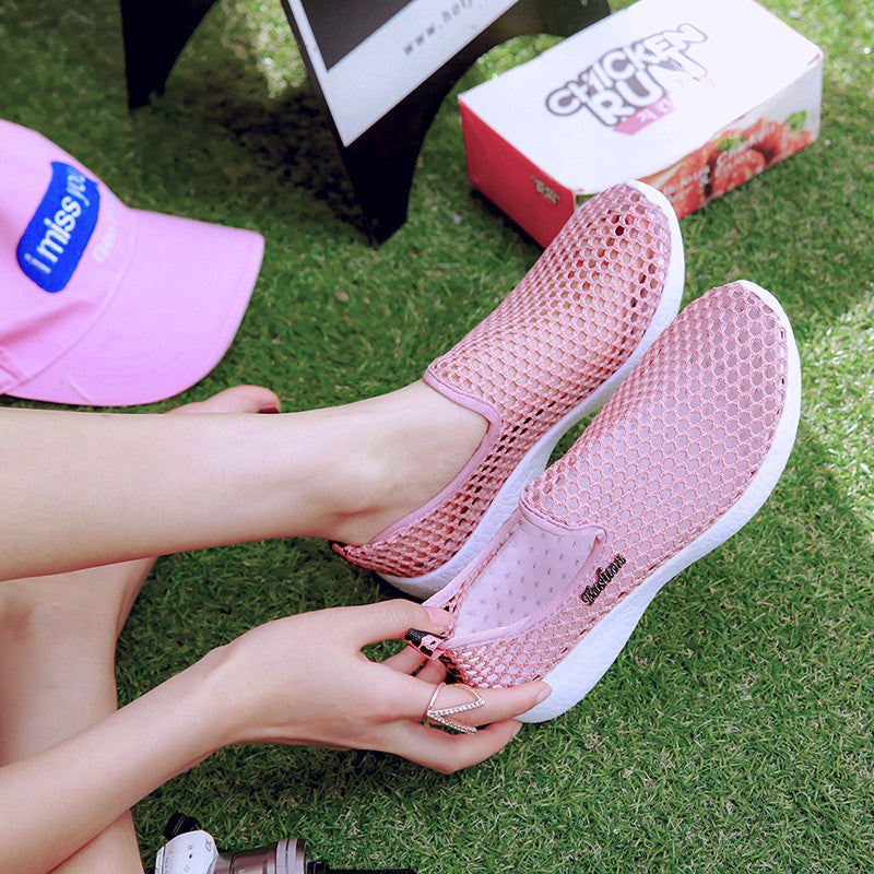 Women's Breathable Mesh Slip-On Sneakers (Summer Style)