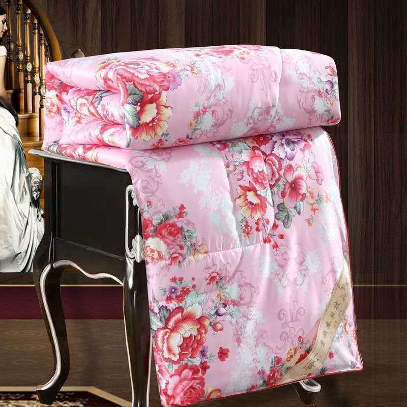 Silk Printed Silk Comforter for All Seasons, Wholesale