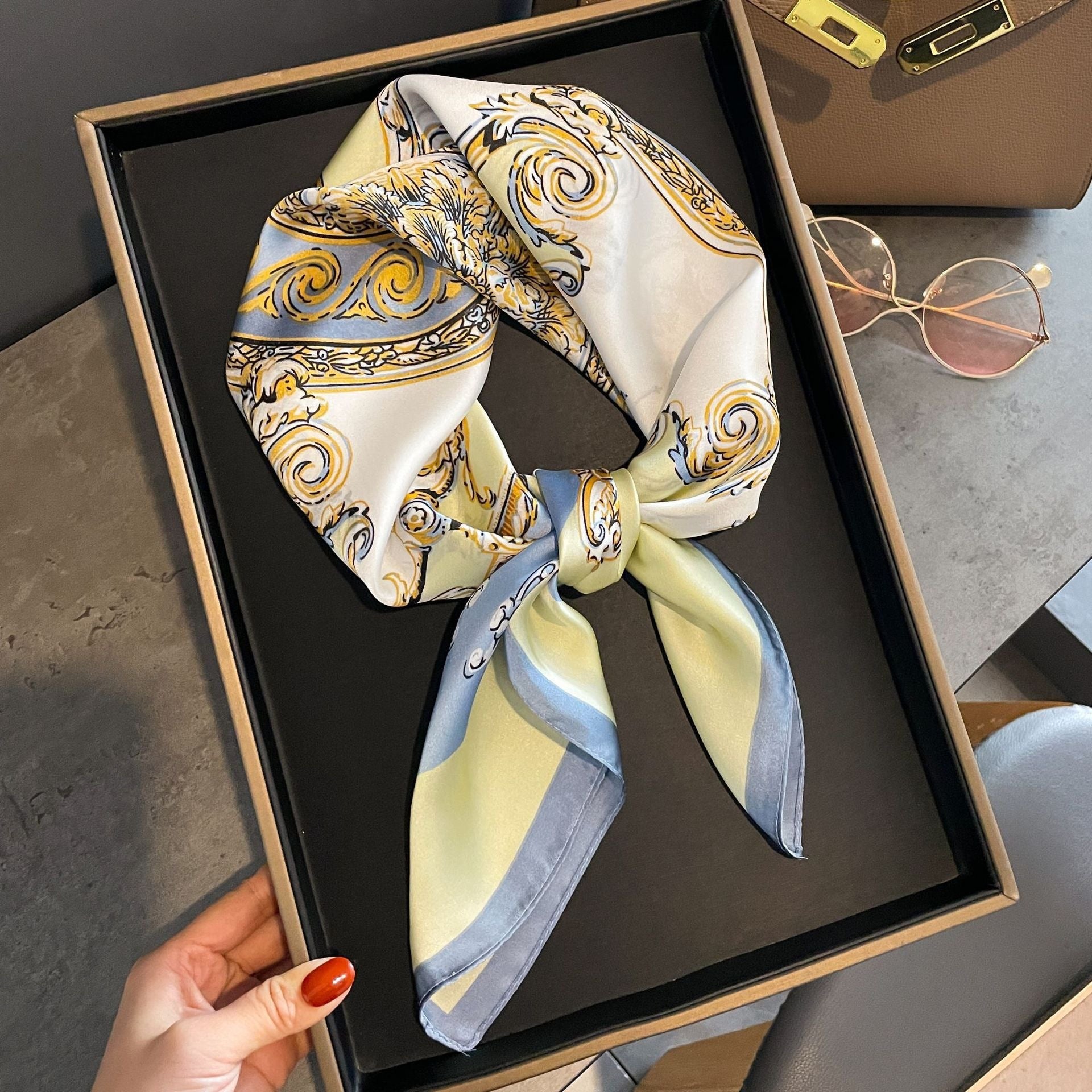 Stylish Spring Autumn Silk Scarf for Women
