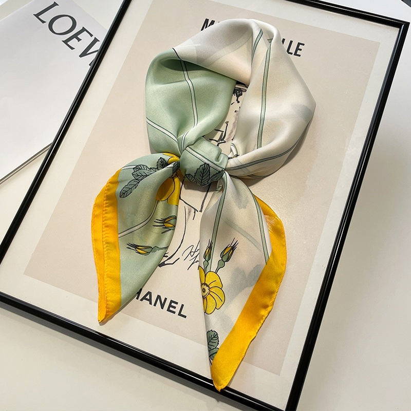 Stylish Spring Autumn Silk Scarf for Women