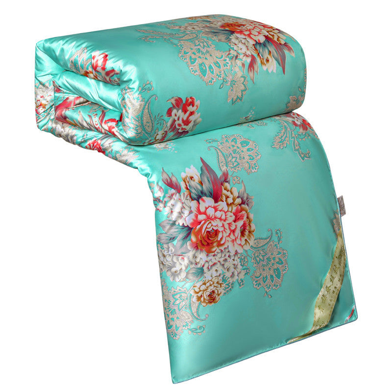 Silk Printed Silk Comforter for All Seasons, Wholesale