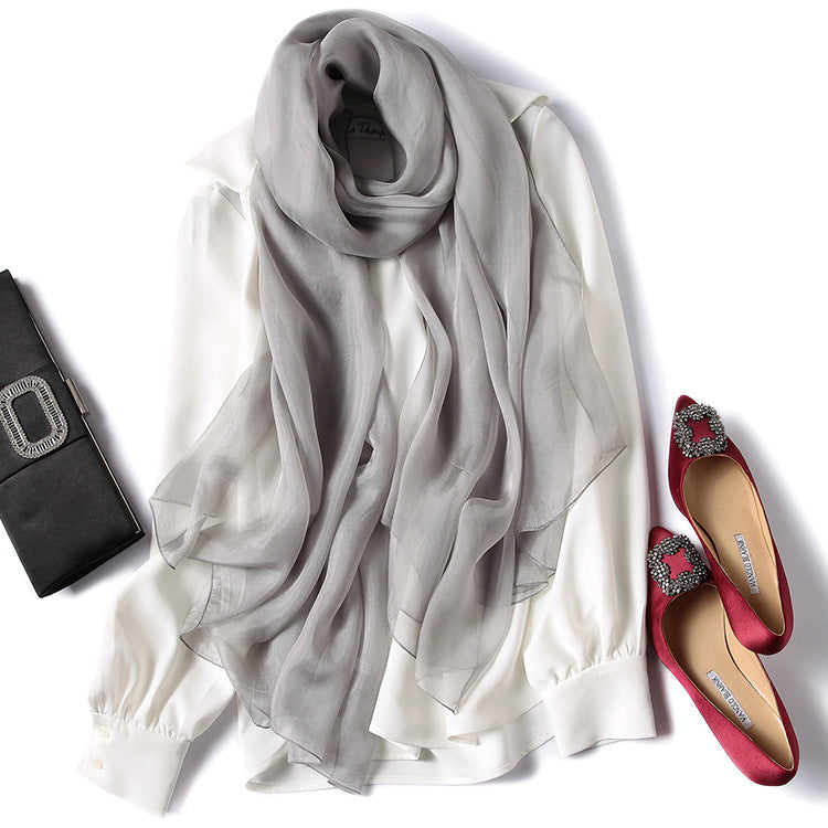Silk Scarf for Women - 100% Mulberry Silk