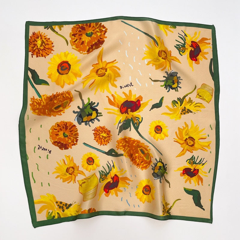 Stylish Spring Autumn Silk Scarf for Women