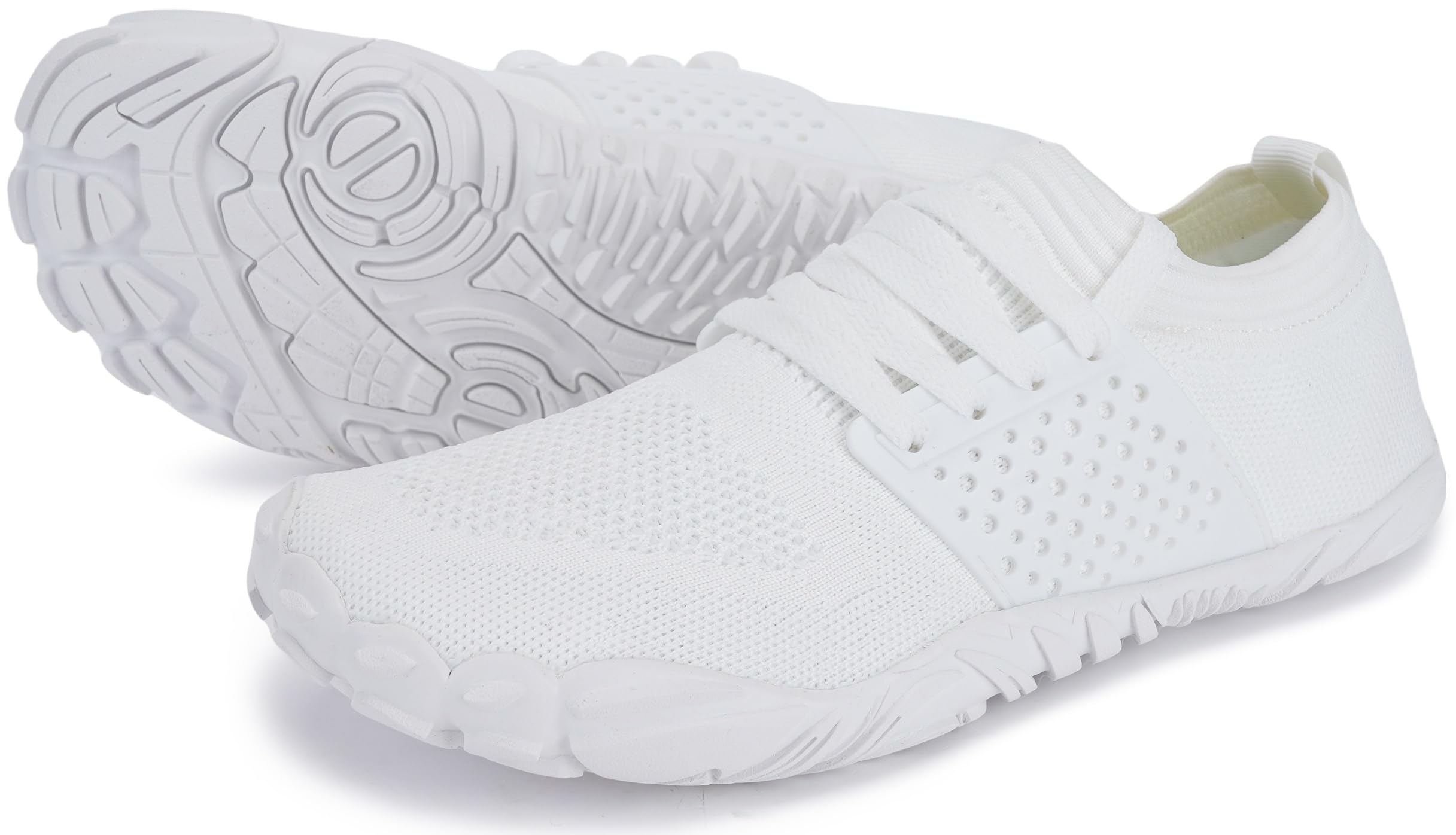 Joomra Womens Trail Barefoot Shoes Ladies Size 9-9.5 Zero Drop Minimalist Sneakers Hiking Trekking Camping Gym Jogging Footwear White 40