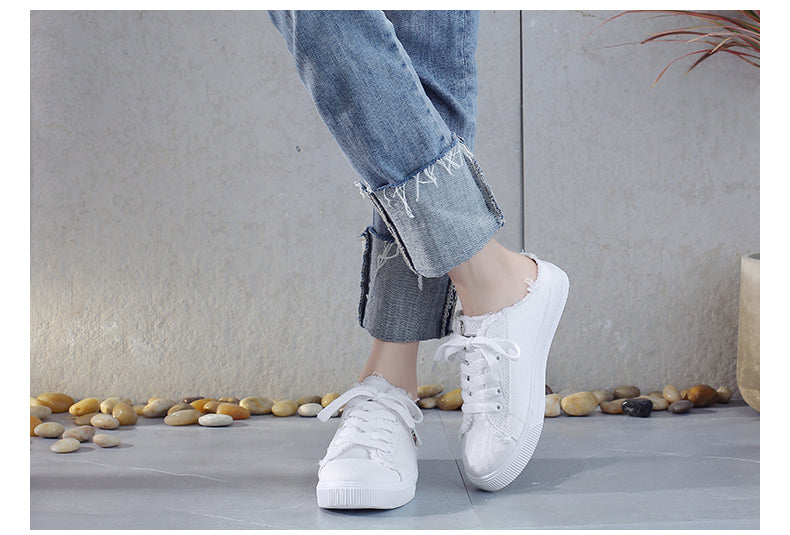 New Women's Summer Canvas Slip-On Sneakers