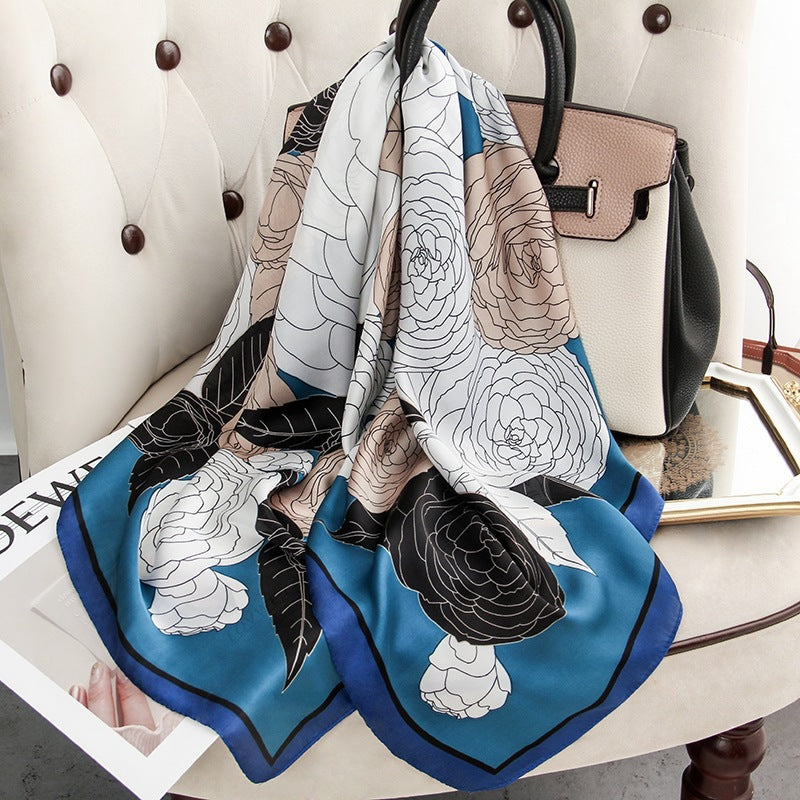 Stylish Spring Autumn Silk Scarf for Women