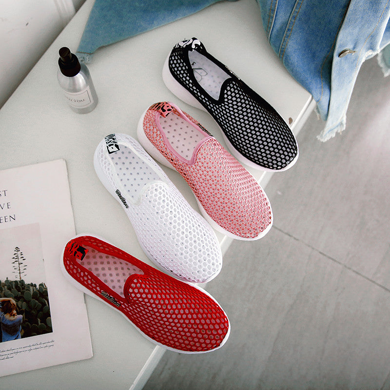 Women's Breathable Mesh Slip-On Sneakers (Summer Style)