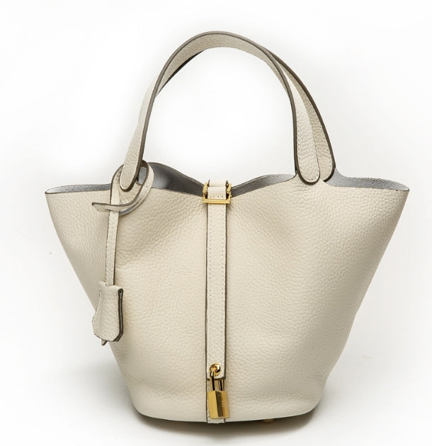 Litchi Texture Bucket Bag & Tote Bag Combo