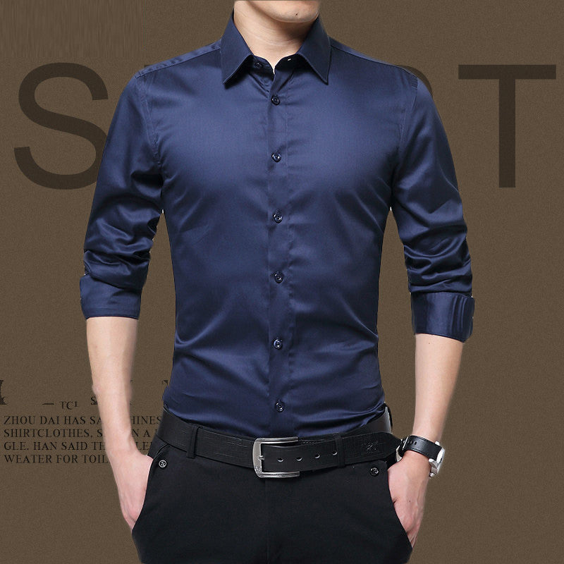 Men's Long Sleeve Formal Professional Autumn Shirt