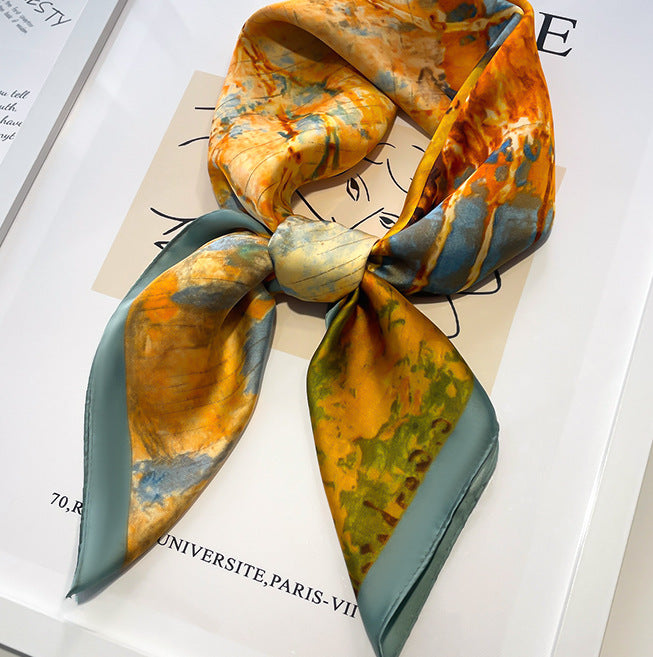 Stylish Spring Autumn Silk Scarf for Women