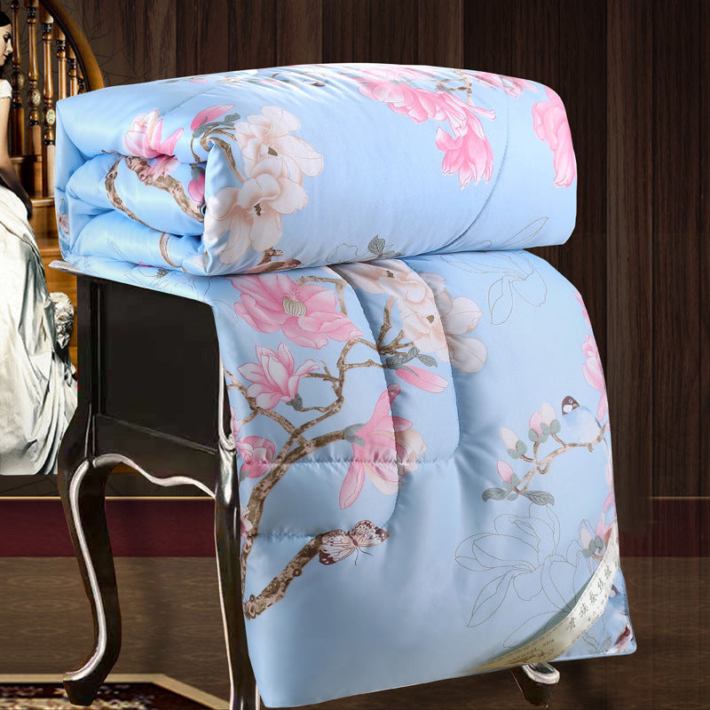 Silk Printed Silk Comforter for All Seasons, Wholesale