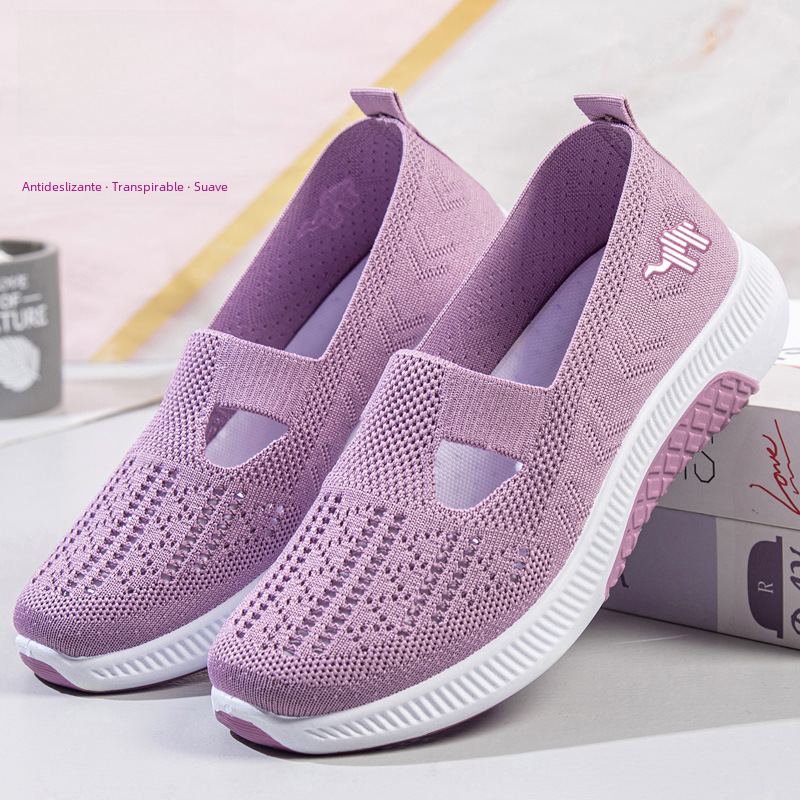 Breathable Women's Slip-On Sneakers with Soft Soles