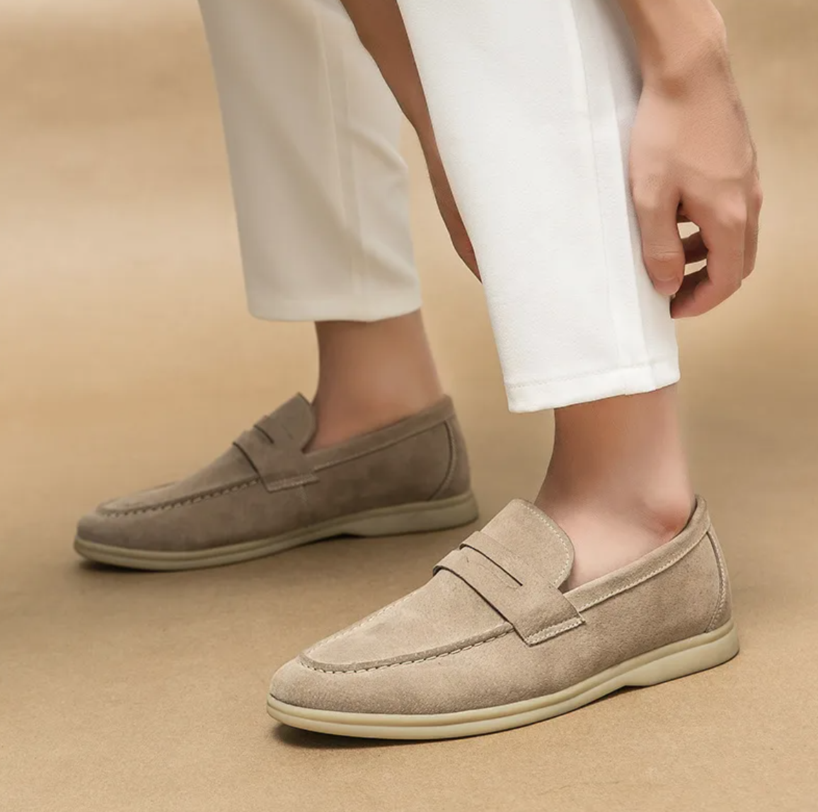 Chaussures habillées en cuir de grande taille pour hommes