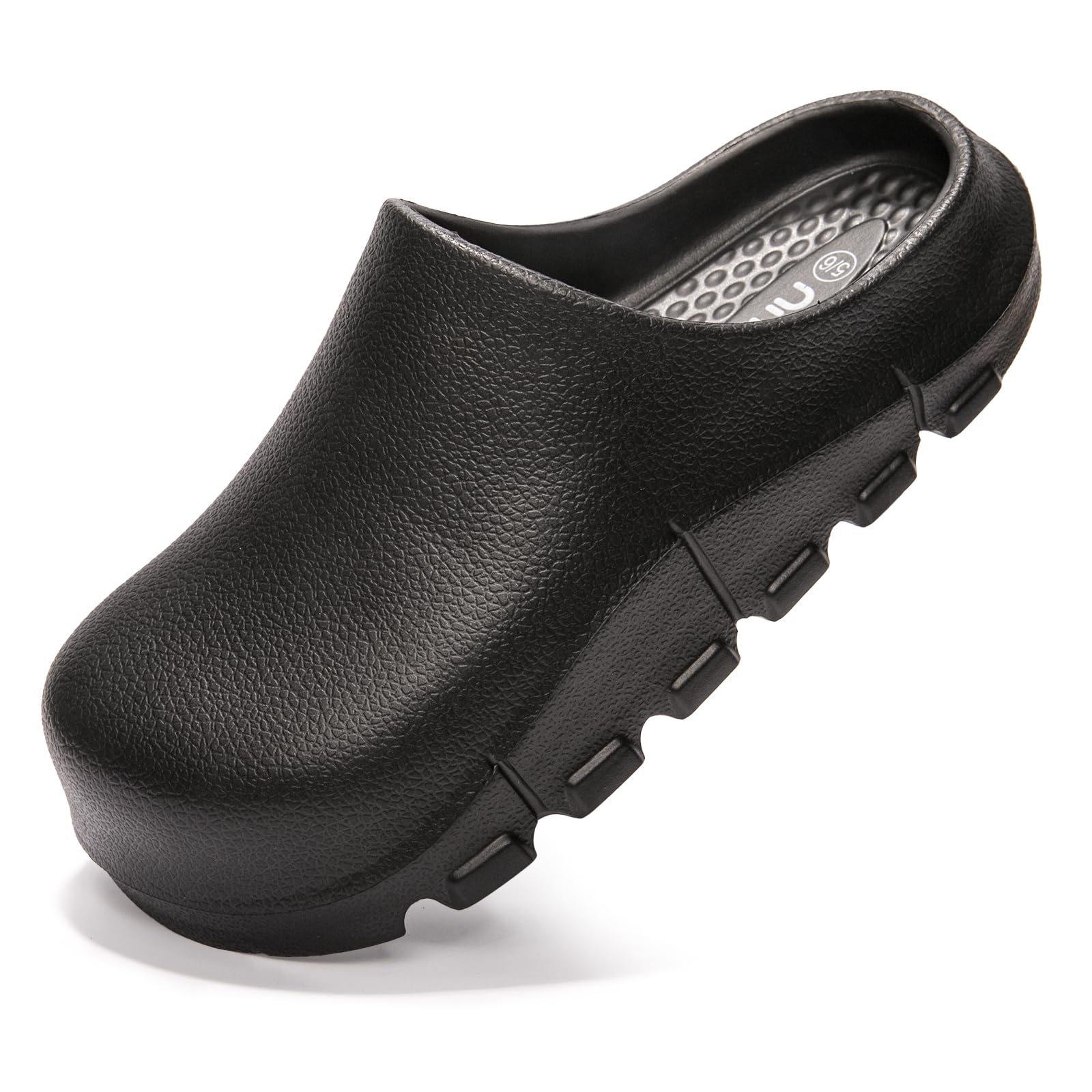 NITTI Women’s Clogs Arch Support EVA Clogs Garden Shoes for Women Comfort Waterproof Clogs for Women Slip-on Outdoor Beach Mules Sandal Ladies Classic Closed Toe Clogs (BlackUS 5-6)