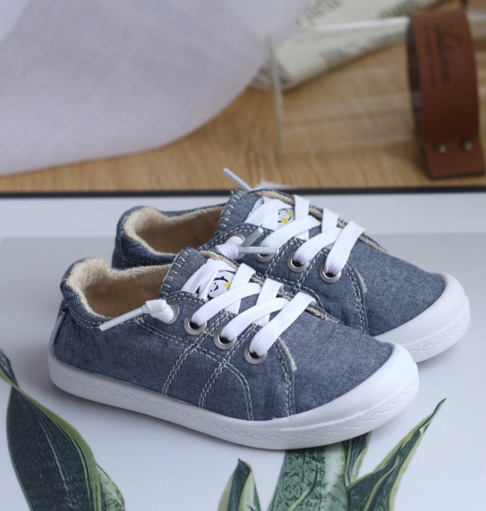 Kids' Slip-On Canvas Sneakers with Memory Foam