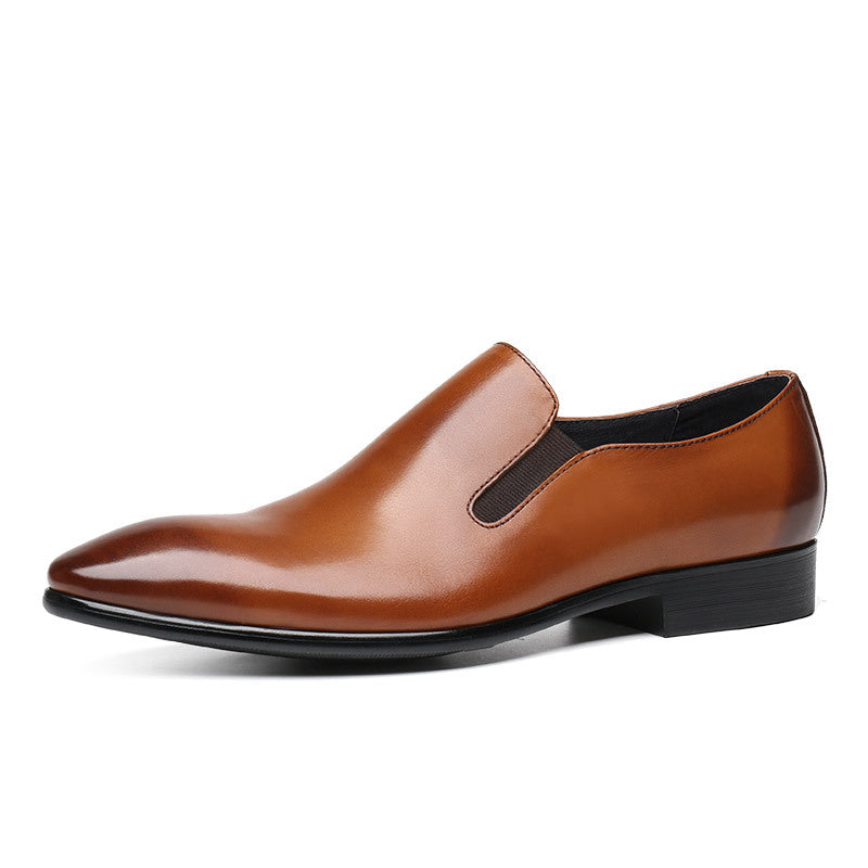 Men's Business Formal Leather Pointed Toe Shoes Set